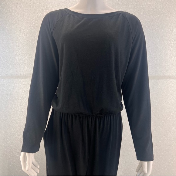 NWT Casual Long Sleeve Jumpsuit Crewneck One Off Shoulder Elastic Waist  SIZE XL - Picture 6 of 17